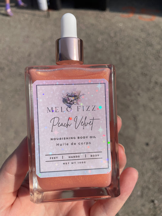 "Peach Velvet" Shimmer Body Oil